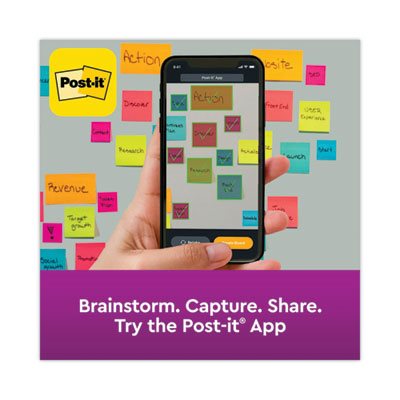 POST-IT NOTES, Pads, Rio de Janeiro Colors, 2" x 2", 90-Sheet, 8 / Pack